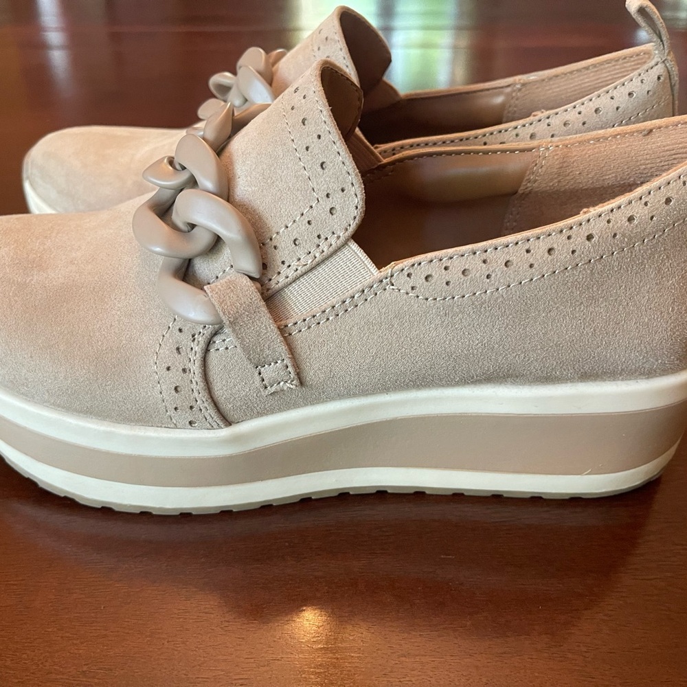 Mad Love Cream Platform Loafers